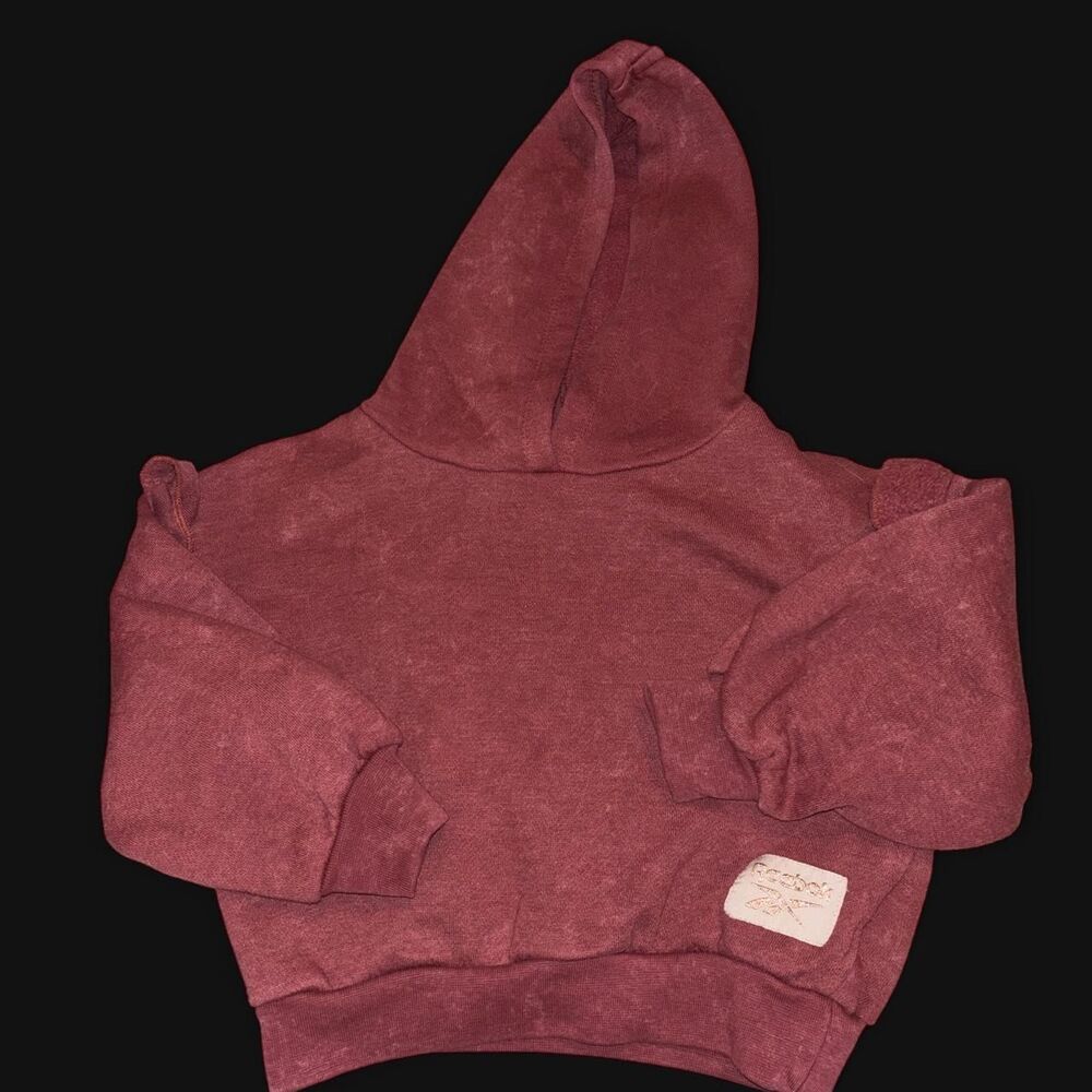Reebok Women's Burgundy and Red Hoodie